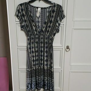 High waist V-Neck dress